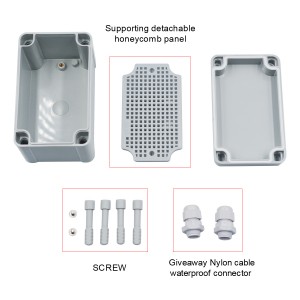 ABS Plastic Electrical Junction Box Case Waterproof Plastic Box 13x8x8.5 cm