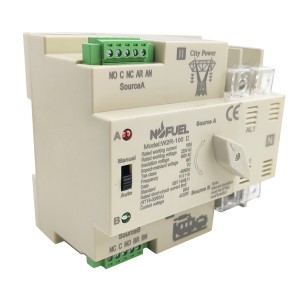 NOFUEL Dual Power Automatic Transfer Switch 2P 100A 220V Grid to AC Generator