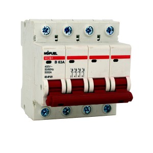 Factory wholesale Cjx2 Reversing Contactor -
 NB1-63 Four Pole din rail circuit breaker – Simply Buy
