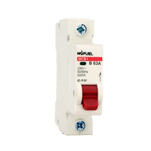 NB1-63 Single Pole din rail circuit breaker