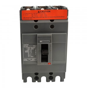 EZC100F3080 circuit breaker EasyPact EZC100F TMD 80A 3 poles 3d