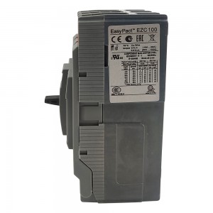 EZC100F3080 circuit breaker EasyPact EZC100F TMD 80A 3 poles 3d