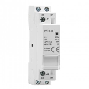 GYHC 2P 16A 2NC AC 220V/230V Manual Control Household Contactor Din Rail Type