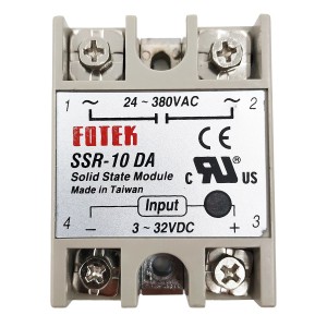 SSR-10DA Fotek Solid State Relay Module 3-32V Input 24-480V Output 10A