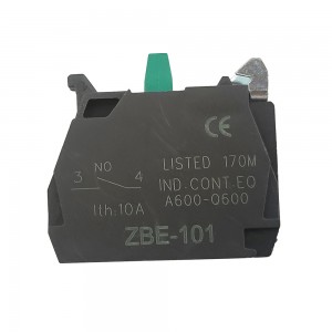 ZBE101 Single contact block XB4 silver alloy screw clamp terminal 1NO