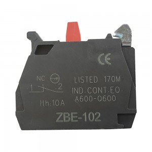 ZBE102 Single contact block XB4 silver alloy screw clamp terminal 1NC