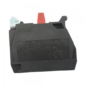 ZBE102 Bloque de contacto único XB4 Terminal de abrazadera de tornillo de aleación de plata 1NC