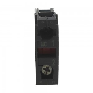 ZBE102 Bloque de contacto único XB4 Terminal de abrazadera de tornillo de aleación de plata 1NC
